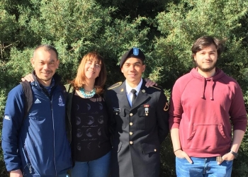 The Yahman family traveled to Fort Jackson, S.C. to reunite with son, Zachary, at family day and graduation.