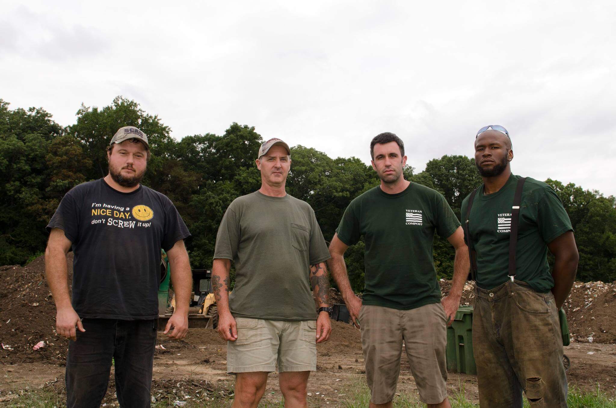 The Veteran Compost team is focused on employing veterans and their family members, and turning food scraps into high-quality compost.