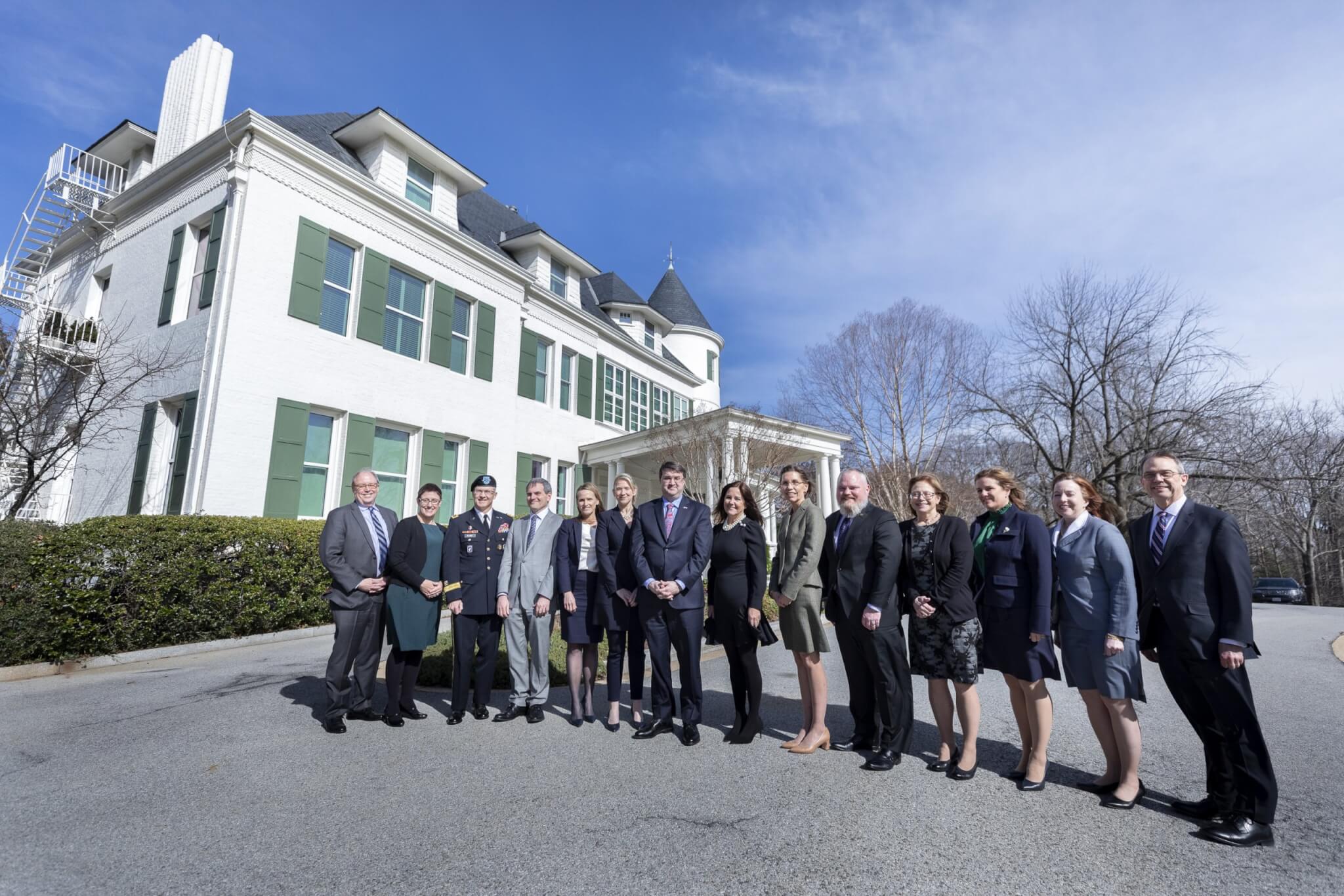 Mrs. Pence hosted key leaders of the PREVENTS public health campaign at the Vice President’s Residence. Photo by Amy Rossetti.