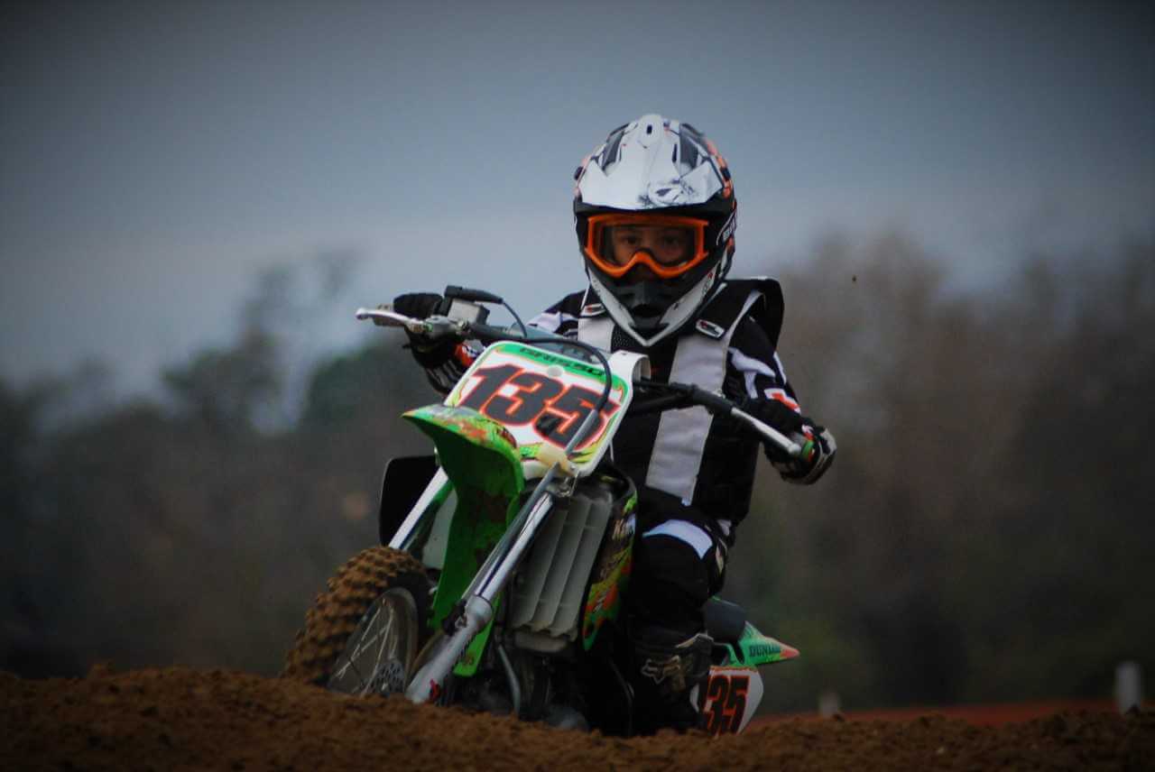 Gavin received his second Our Military Kids grant for motocross in 2018, while his father was deployed overseas with the Army National Guard. Gavin gained his love for the sport from his father, who first taught him to ride. He regularly rides with him, his mother, and sister Sophia.