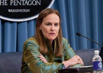 Then Under Defense Secretary for Policy Michele Flournoy briefs the press at the Pentagon on January 5, 2012. (DOD/Erin A. Kirk-Cuomo)