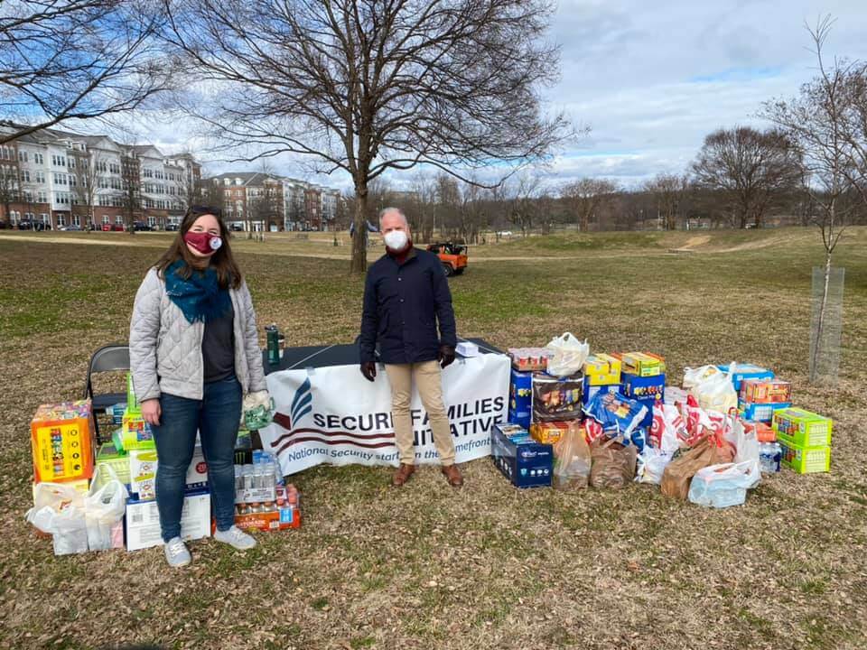 Sarah Streyder, founder of Secure Families Initiative, organized a collection drive for members of the National Guard in Washington D.C.