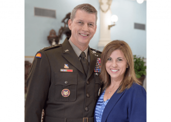 Gen. Daniel Hokanson with his wife, Kelly. Courtesy photo.