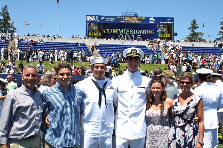 Navy soccer player