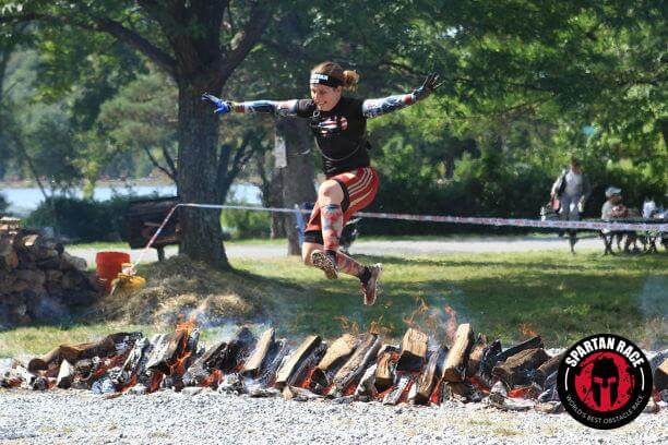 Sgt. 1st Class Jennifer Racine competes in a Spartan Race. Courtesy photo