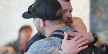 Combat veterans who served together reunite at an Operation Resiliency retreat. Courtesy photo