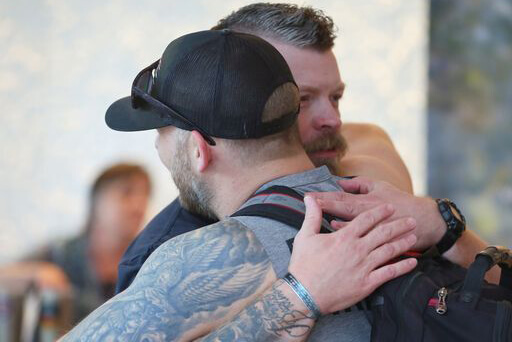 Combat veterans who served together reunite at an Operation Resiliency retreat. Courtesy photo