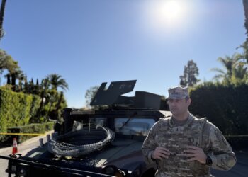 1st Lt. Nick Knauer. Photo courtesy of Cal Guard