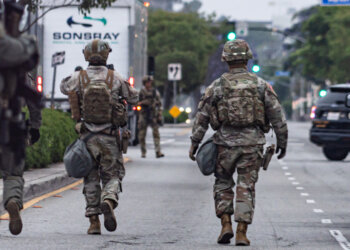 california national guard deployment los angeles