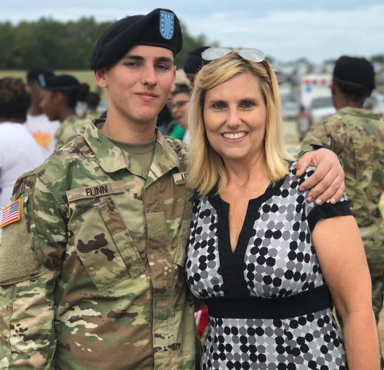 ARA Jennifer Flinn with her son Staff Sgt. Mathew Flinn. Courtesy photo