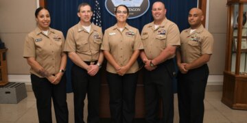 Finalists for the 2024 Navy Reserve Sailor of the Year. Photo by MCC Patrick Gordon 