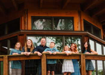 Marine Reserve Sgt. Maj. Ted Painter pictured with his family in Florida.