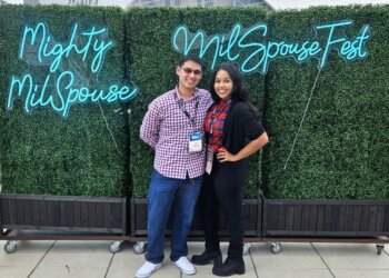 Jasmine Then, pictured with her husband Sgt. Erick Alvarenga, received career support from Hire Heroes USA.