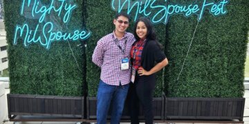 Jasmine Then, pictured with her husband Sgt. Erick Alvarenga, received career support from Hire Heroes USA.