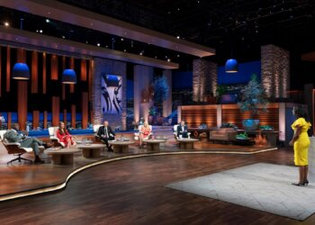 Lt. Cmdr. Thereasa Black during her "Shark Tank" appearance. Photo courtesy of St. Mary’s County Economic Development/ Facebook