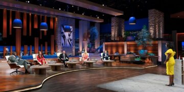 Lt. Cmdr. Thereasa Black during her "Shark Tank" appearance. Photo courtesy of St. Mary’s County Economic Development/ Facebook