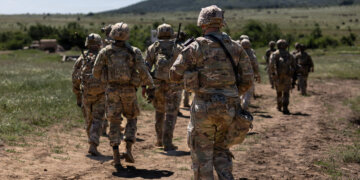 Soldiers participate in a live fire exercise in Bulgaria in May 2026. Photo by Sgt. Alexandria Romanack.